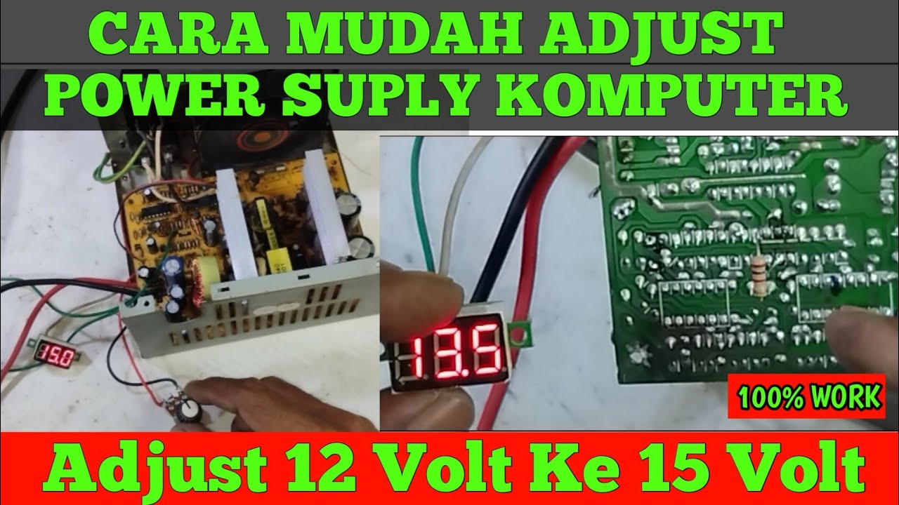 Cara Adjust Power Suply PC