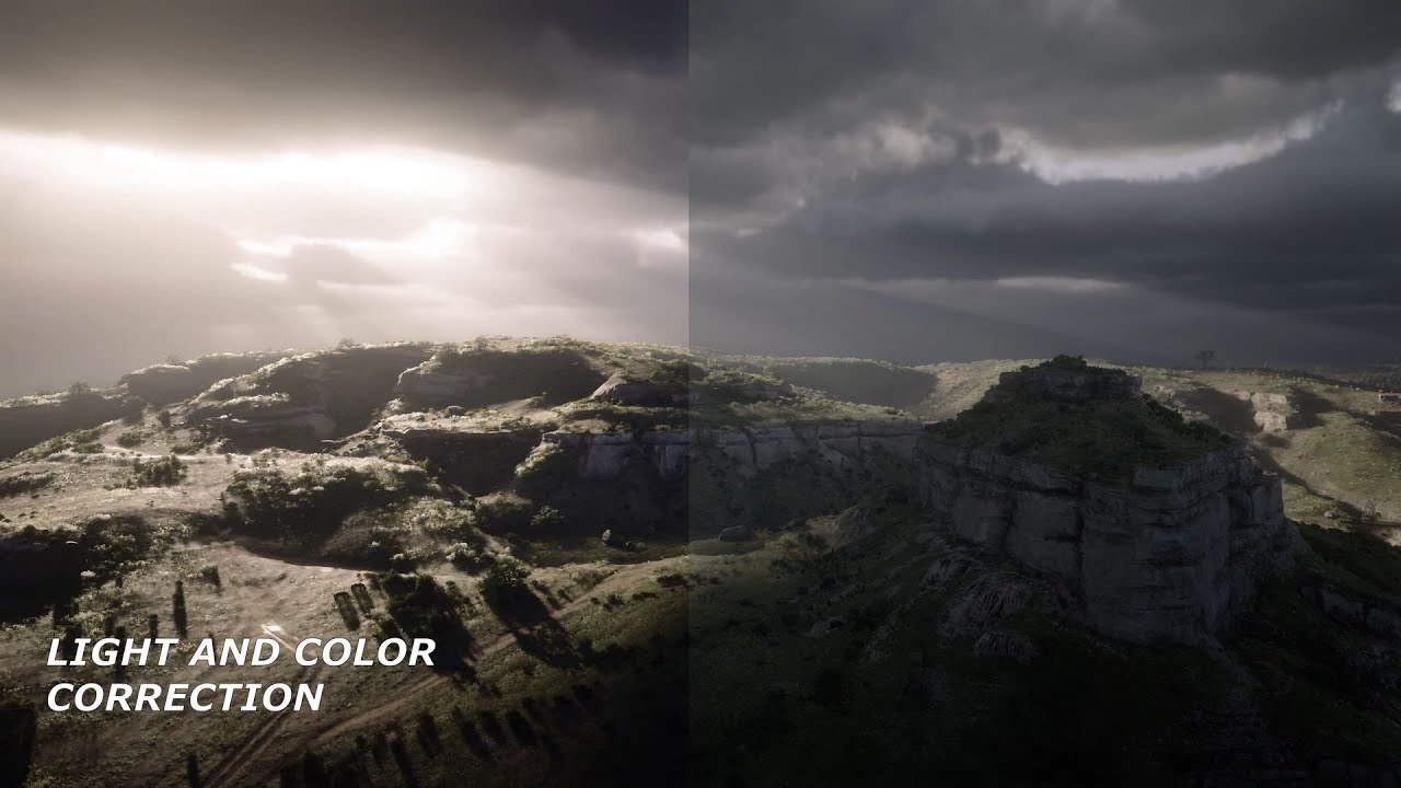 RDR2 🔥 Enhanced Lighting & Color MOD 🔥 (No FPS loss) Comparison ON/OFF - BETTER GRAPHICS ON ANY PC!