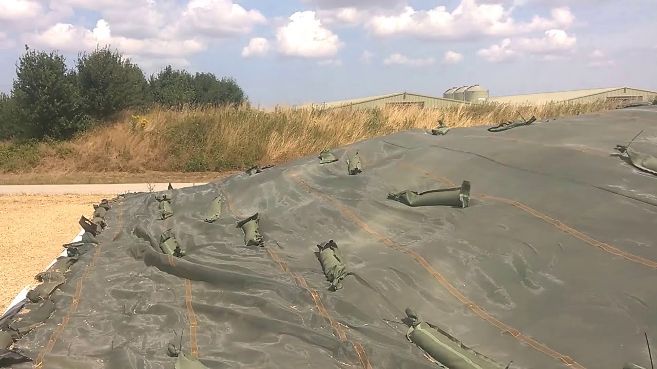 Covering a field silage clamp with ARK Agriculture
