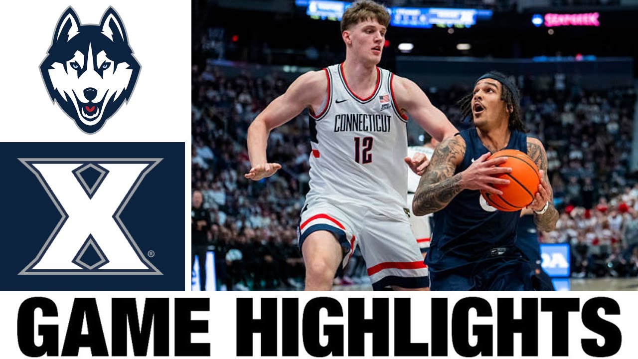 #3 UConn vs Xavier Highlights | Men's Basketball | College Basketball 2026