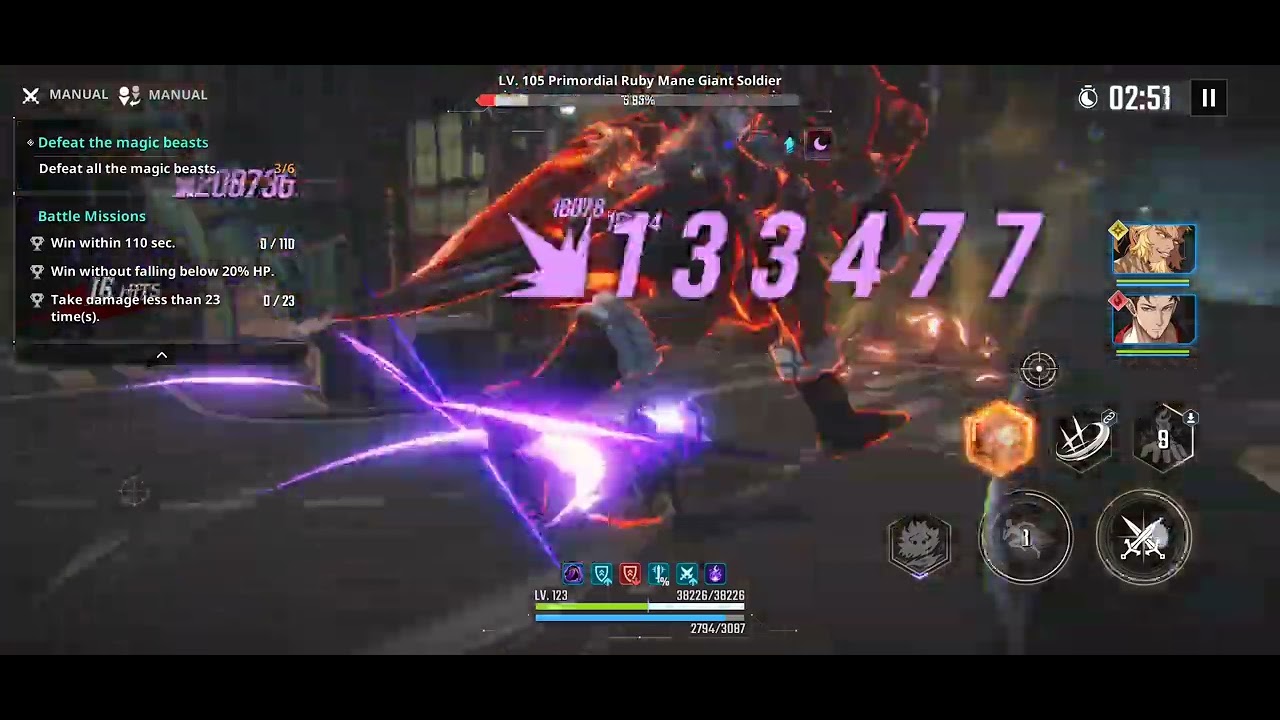 Sung Ill Hwan Vs Primordial Giants#sololeveling #gaming #anime#fastleveling#mychannel 
