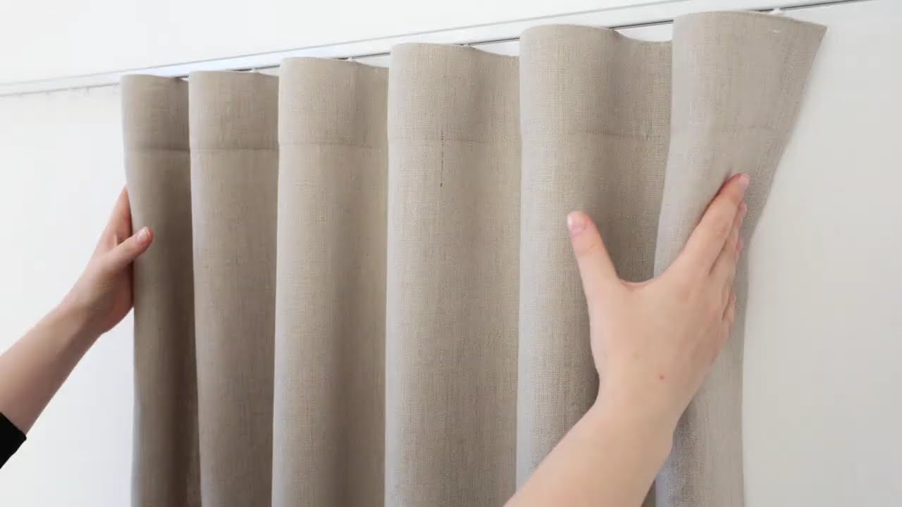 Montage von Vorhängen mit Wave-Band - so linen!