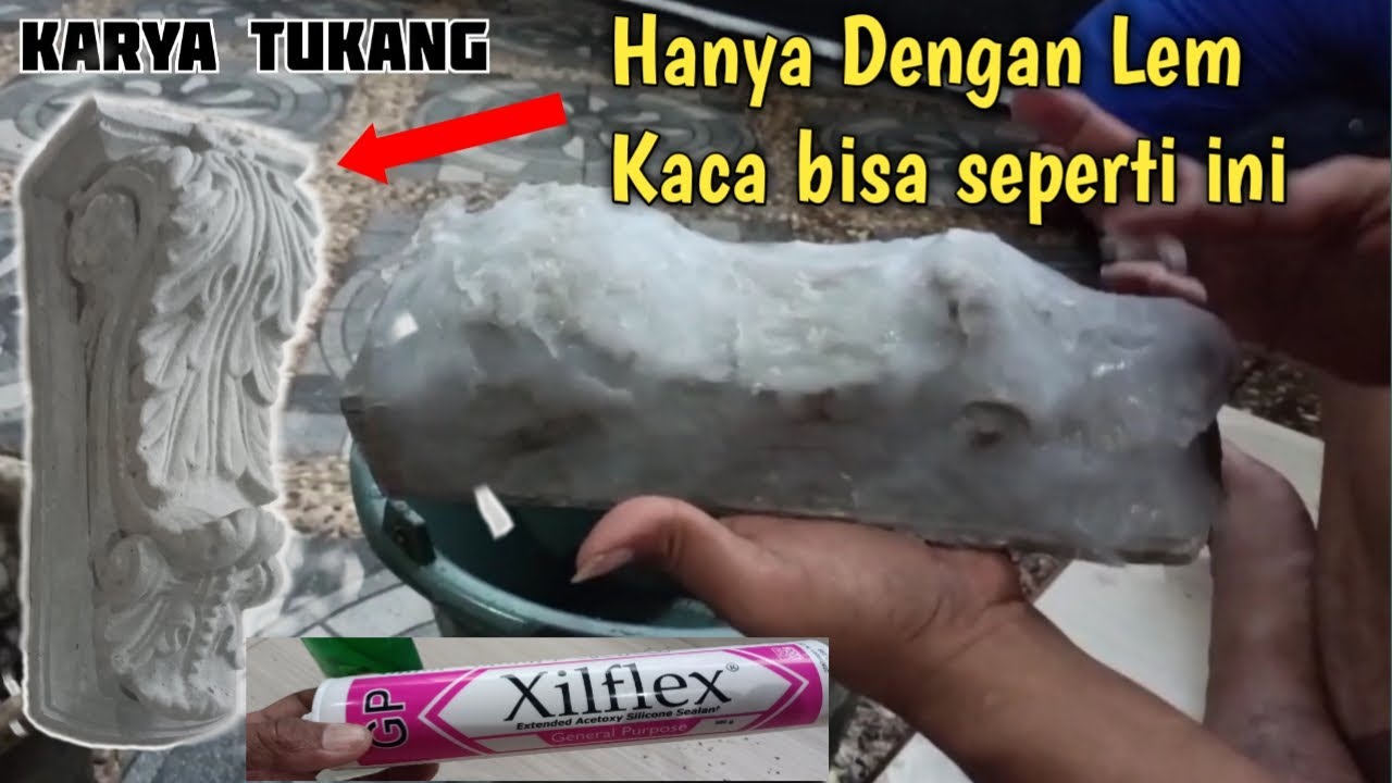 Cara Mudah Membuat Cetakan Ornamen Dari Lem Kaca / Lem Silikon