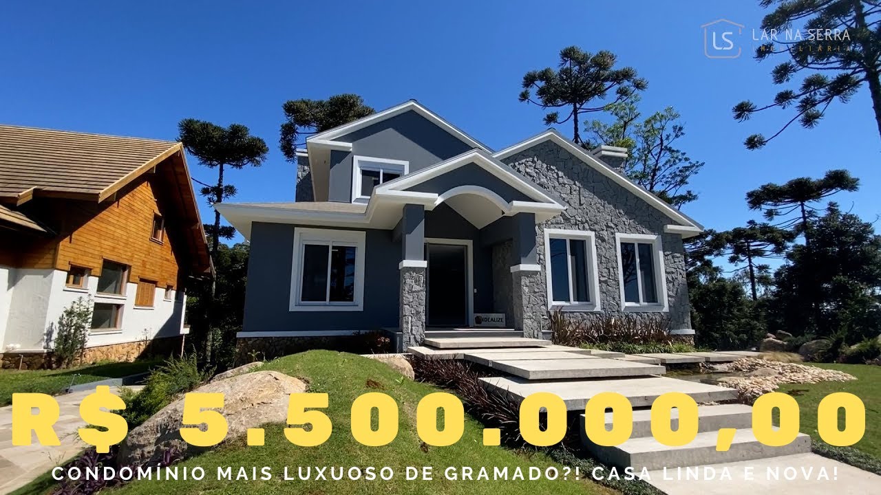 CONDOMÍNIO MAIS LUXUOSO DE GRAMADO?! CASA LINDA E NOVA!