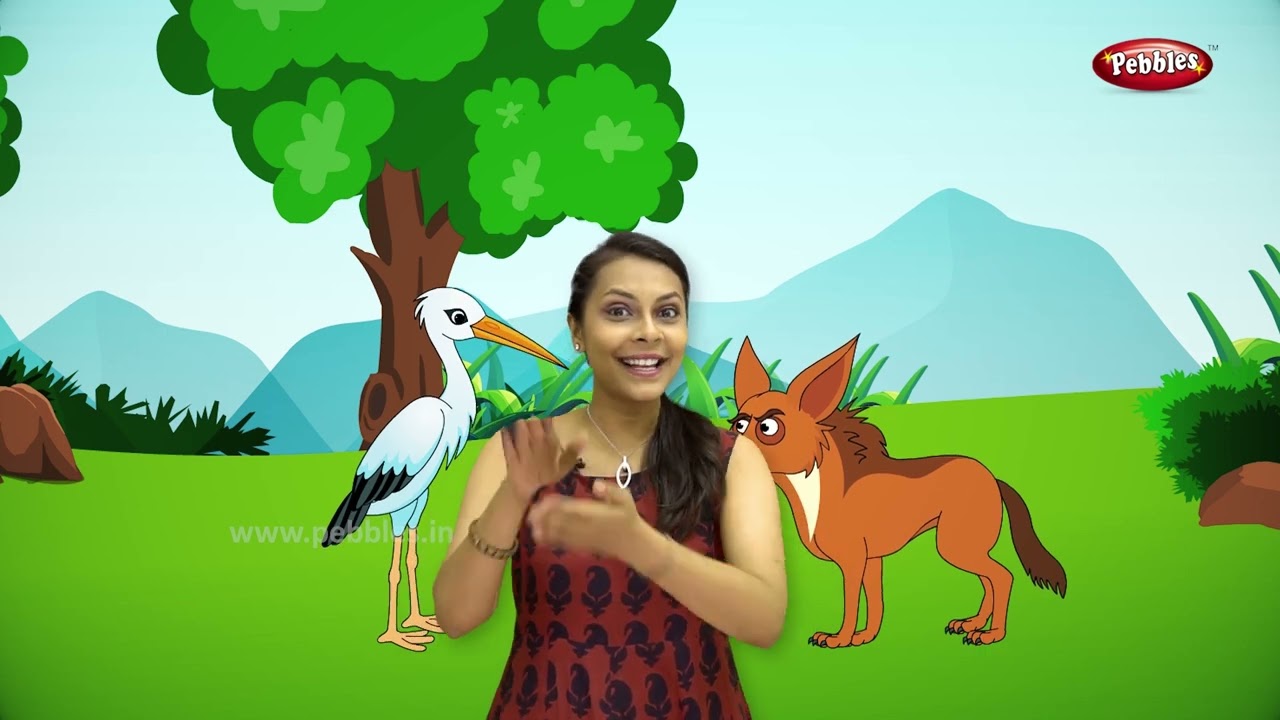 Fox and Stork Story in English | Story Telling | Moral Stories