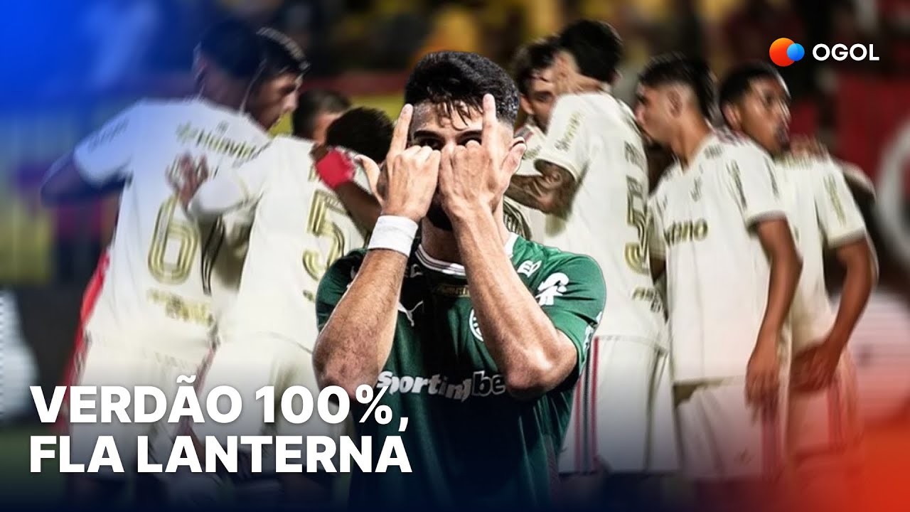 Palmeiras 100% no Paulista (com gols); Flamengo na lanterna