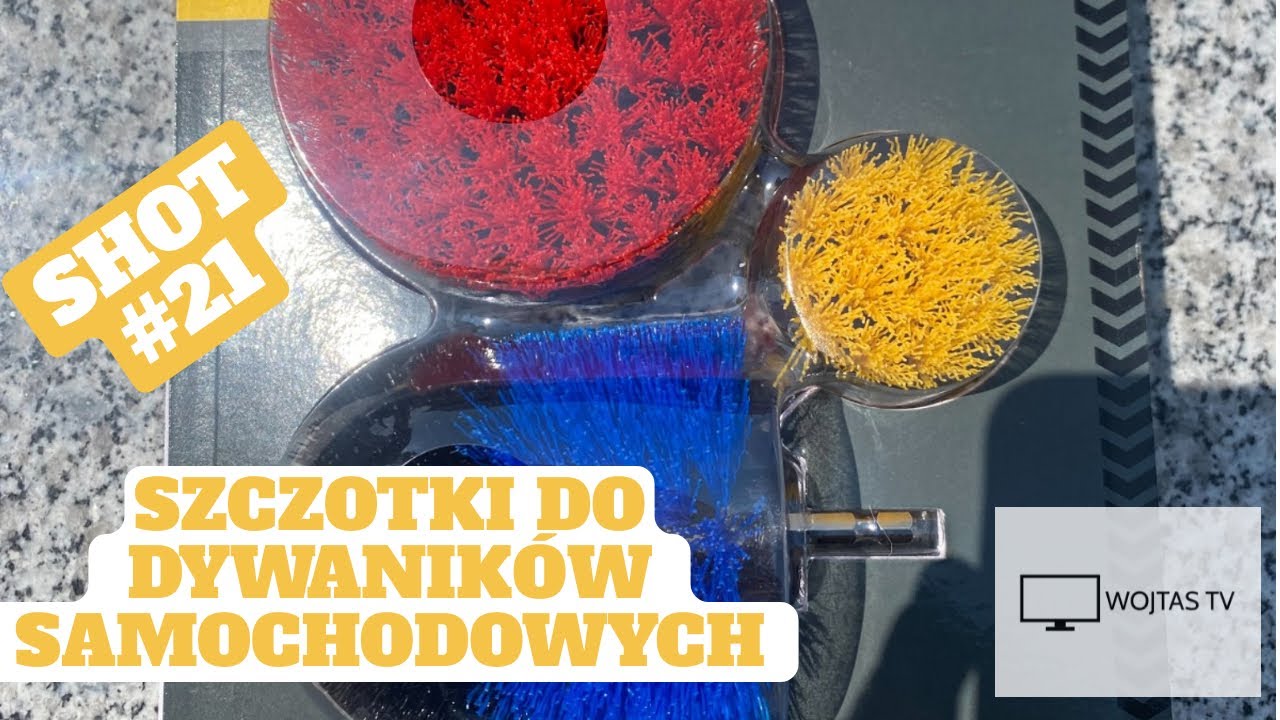 SHOT #21 - Szczotki na wiertarkę do dywaników samochodowych 
