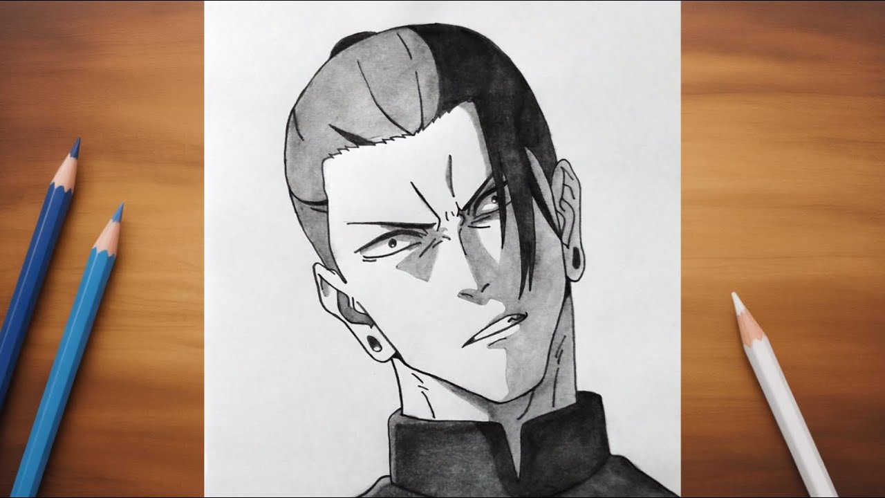 How to Draw Geto || Easy Anime Drawing Tutorial for beginners