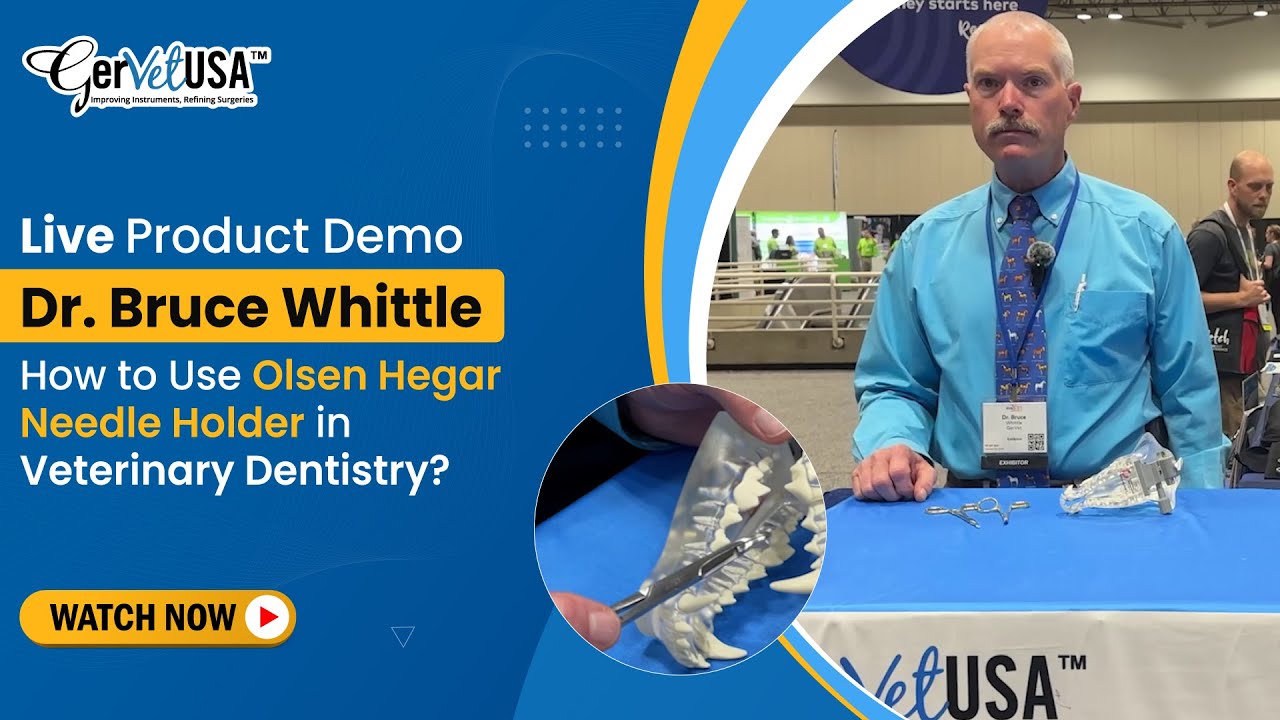 Dr. Bruce Whittle Demonstrates the Use of Olsen Hegar Needle Holder in Vet Dentistry!