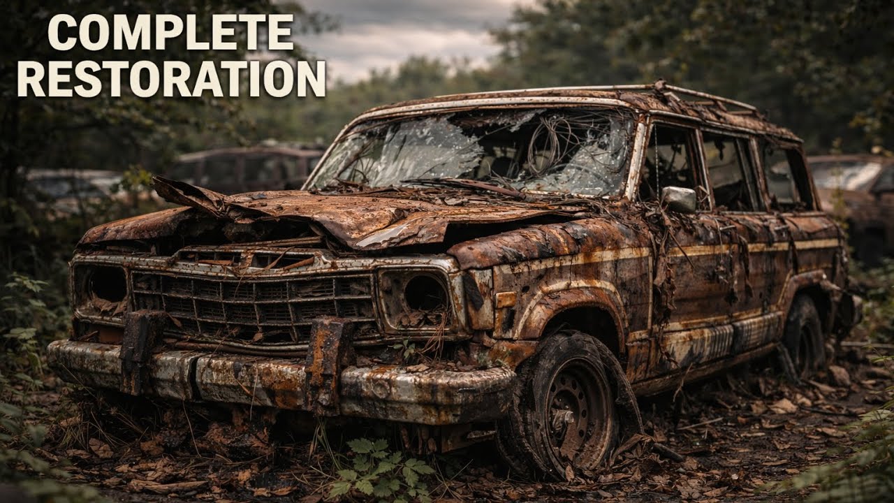 Abandoned 1989 Jeep Grand Wagoneer Restoration | Full ASMR Rusty to Showroom Rebuild