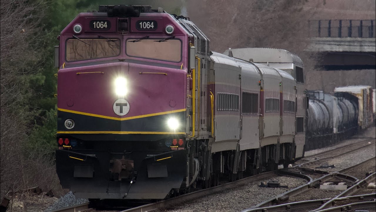 Fast Boston Commuter Trains On The Fitchburg Line! Winter 2025