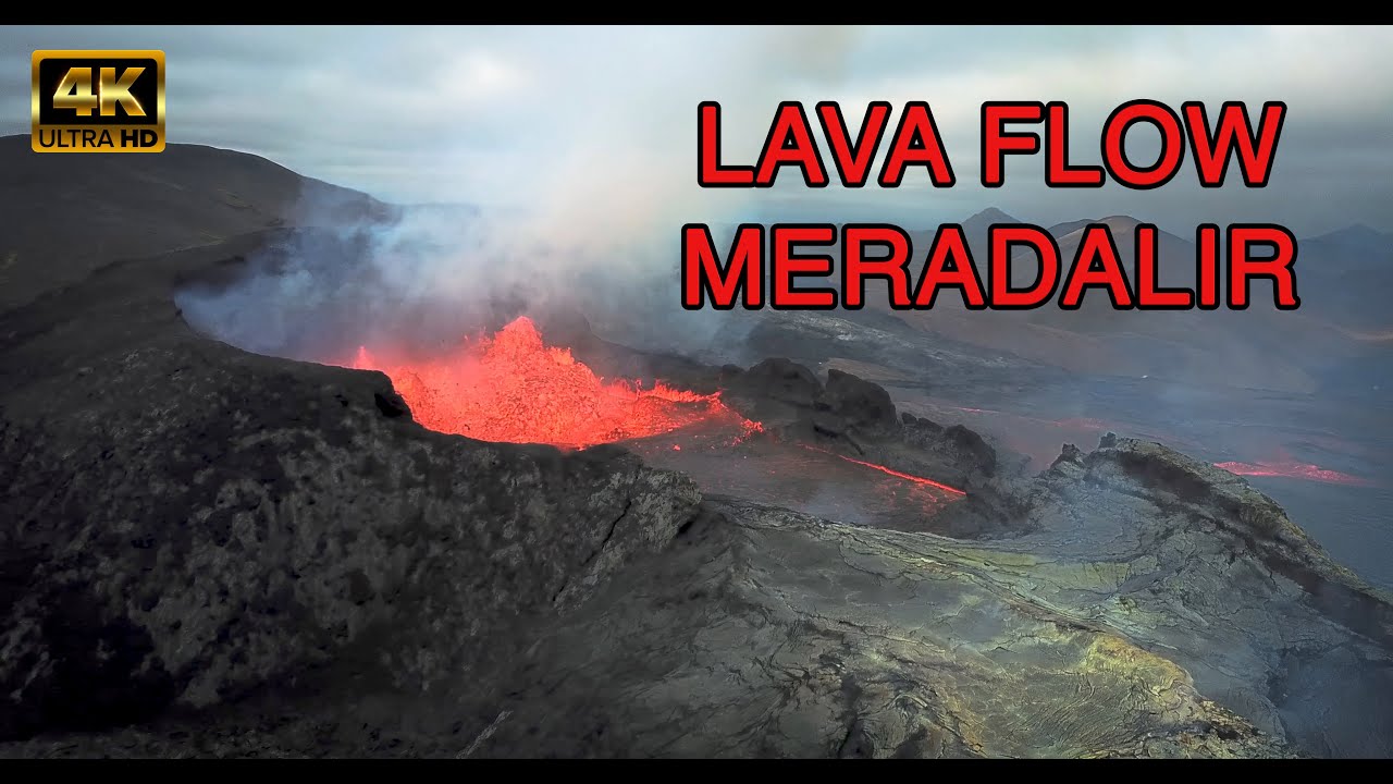 Lava River in Meradalir - Fagradalsfjall Volcano Iceland