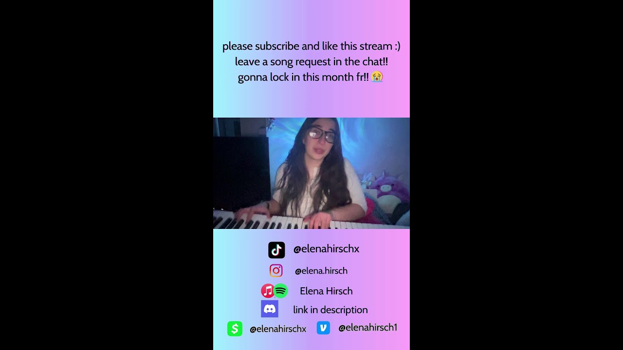 subscribe for a song request - singing & piano/keyboard🎤🎹💜