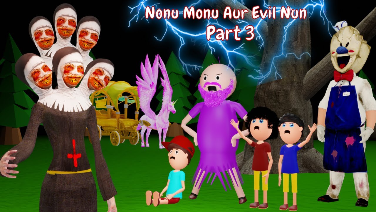 Nonu Monu Aur Evil Nun Part 3 | Gulli Bulli Cartoon | Funny Cartoon