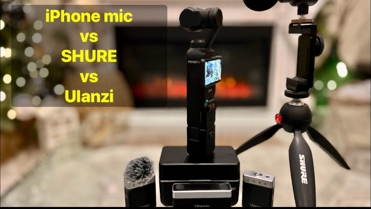 Ulanzi AM18 vs Shure MV88+ vs IPhone 14 Pro Max mic - with  The Osmopocket3