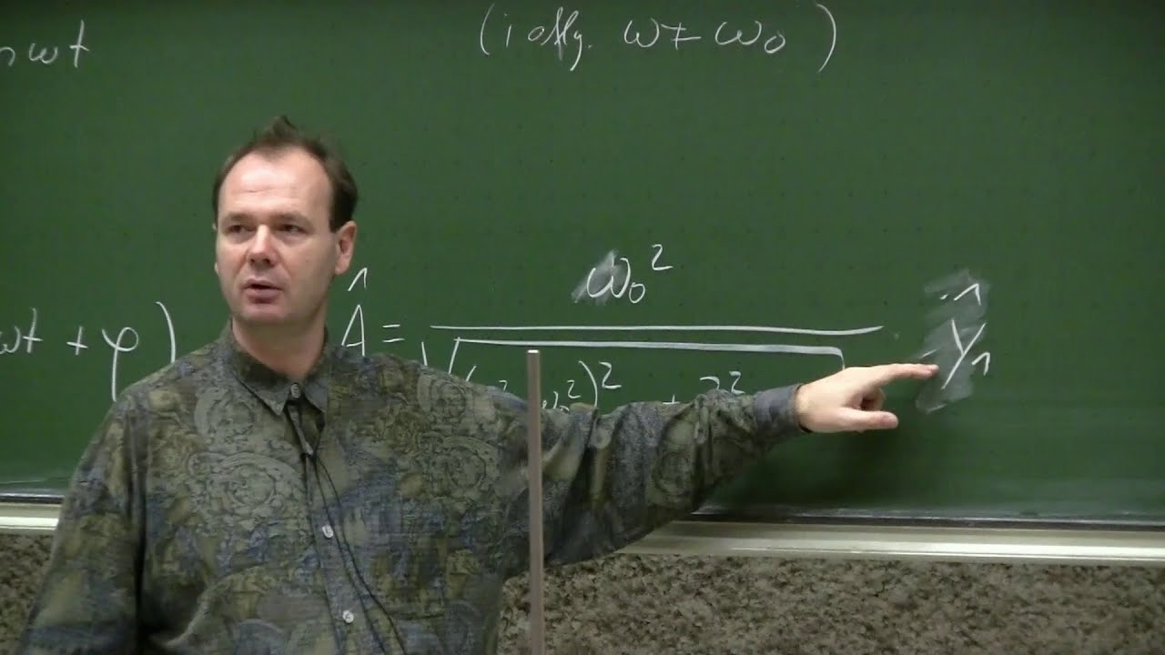 3.2 Erzwungene Schwingungen | Vorlesung Physik I