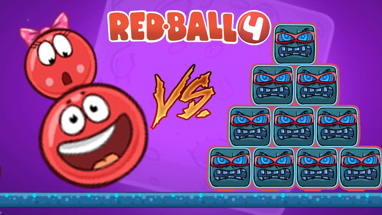 Red Ball 4 (IOS, Android) Red Ball & Girl Ball Vs TEN BOSS 4 in Fusion Battle