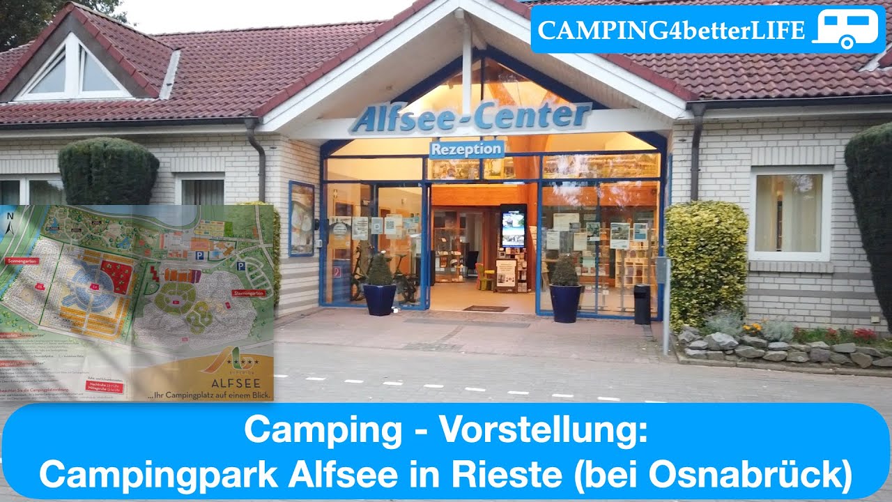 Camping Vorstellung: Campingpark Alfsee in Rieste bei Osnabrück - Urlaub mit Wohnwagen