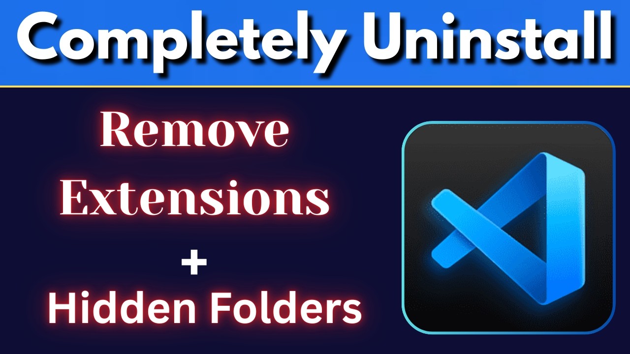 Полностью удалите VS Code &mdash; удалите расширения, кэш и остаточные файлы.