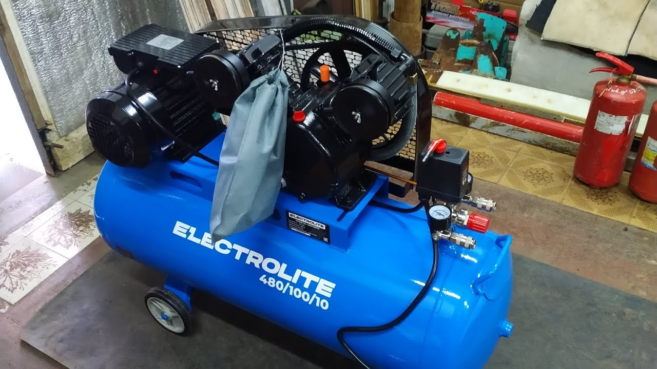 Отличный малобюджетный компрессор ELECTROLIT 480/100/10