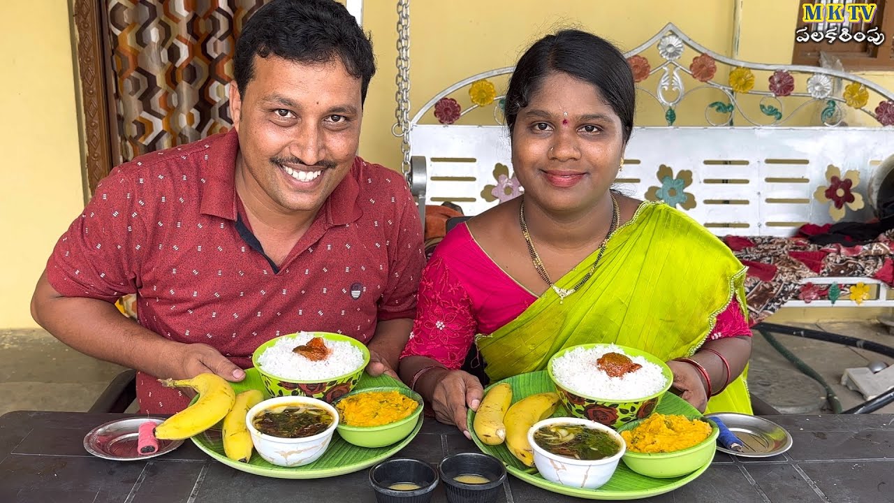 ముద్దపప్పు చారు ఆవకాయ పచ్చడి తిండి పోటి 