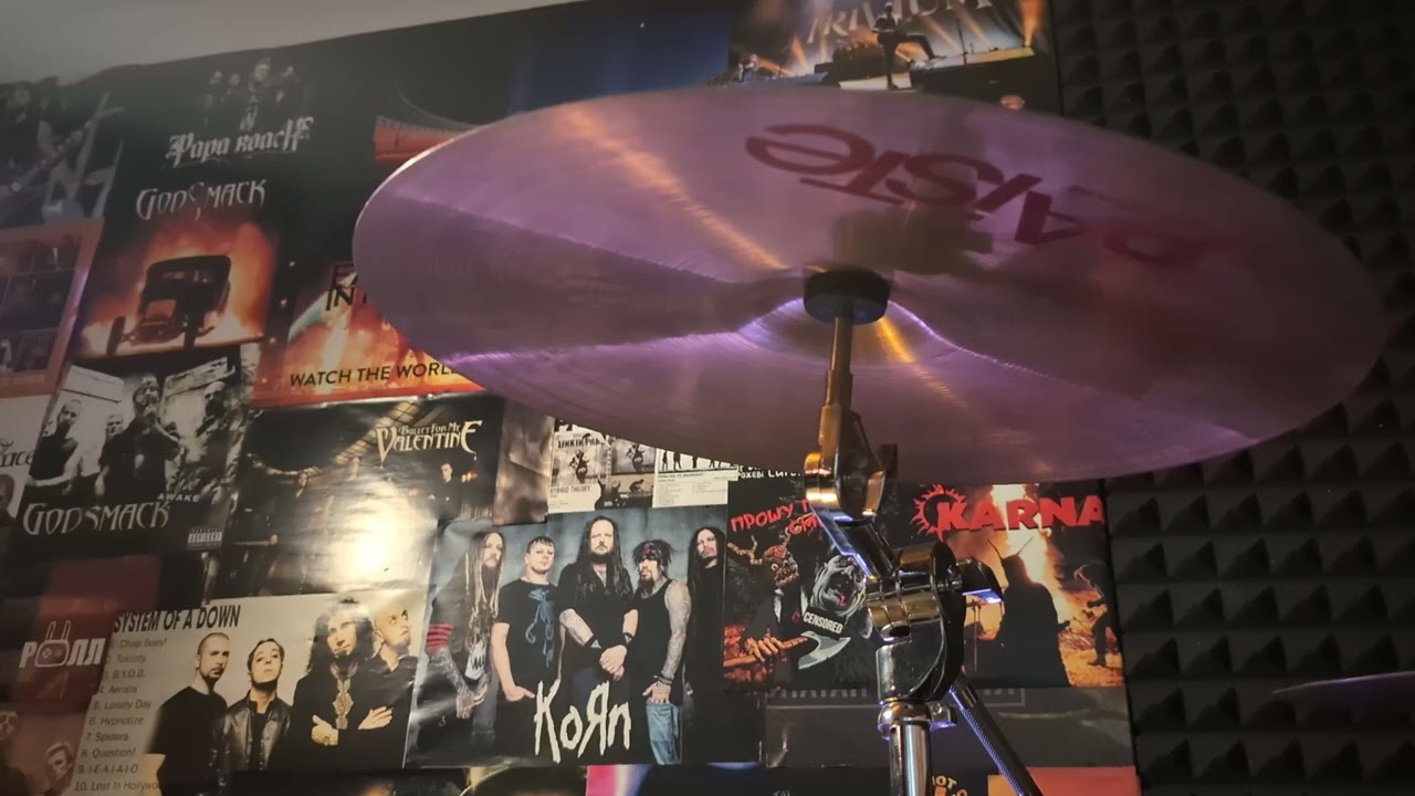 Звучання та огляд тарілок crash 18 Paiste 2002. Paiste pstX 16, Alchemy чайна тарілка