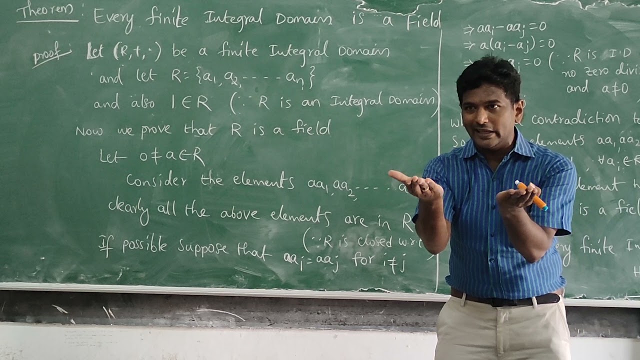 Every Finite Integral Domain is a field