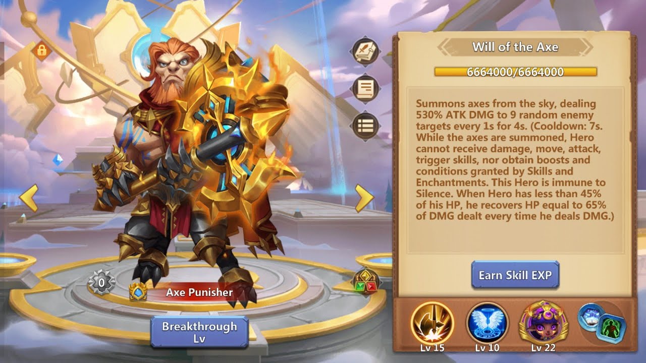 Axe Punisher Best Build - Castle Clash