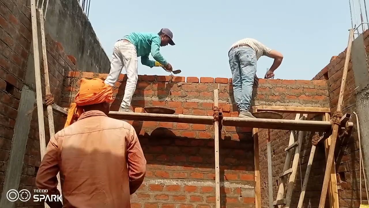 4 inch wall brick masonry, Brick masonry of 4 inch wall,Mason ,Brick Mason ,Bricklayer