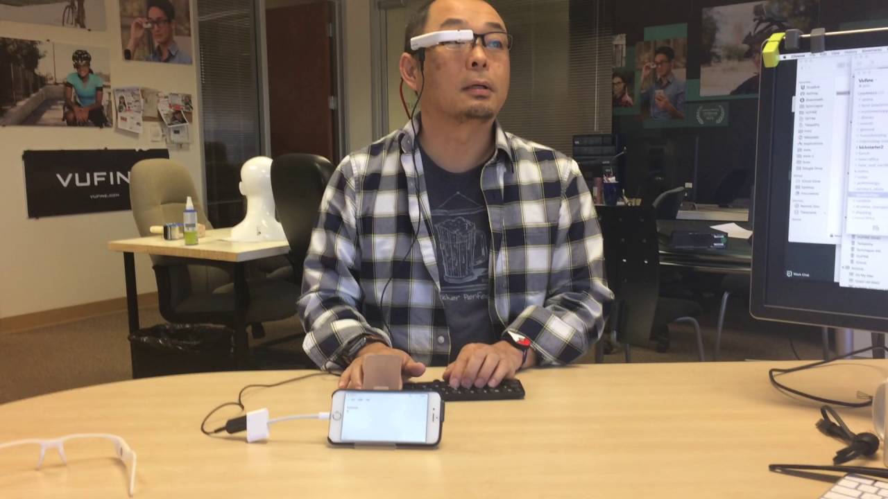Vufine: Monitor-less computing with iPhone and wireless keyboard