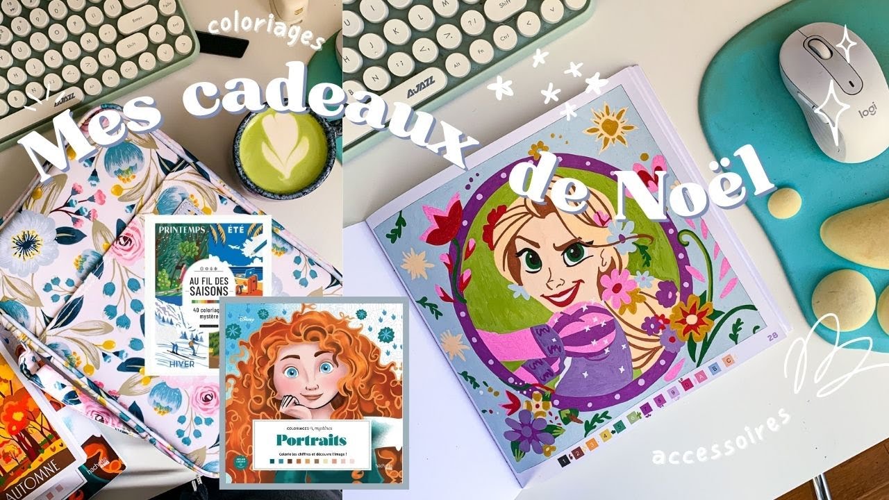 Haul cadeaux Coloriage Mystère 🎄Livres, matériel et accessoires