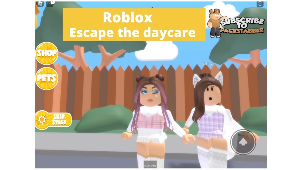 Roblox Escape the Daycare obby with Emily and Georgia