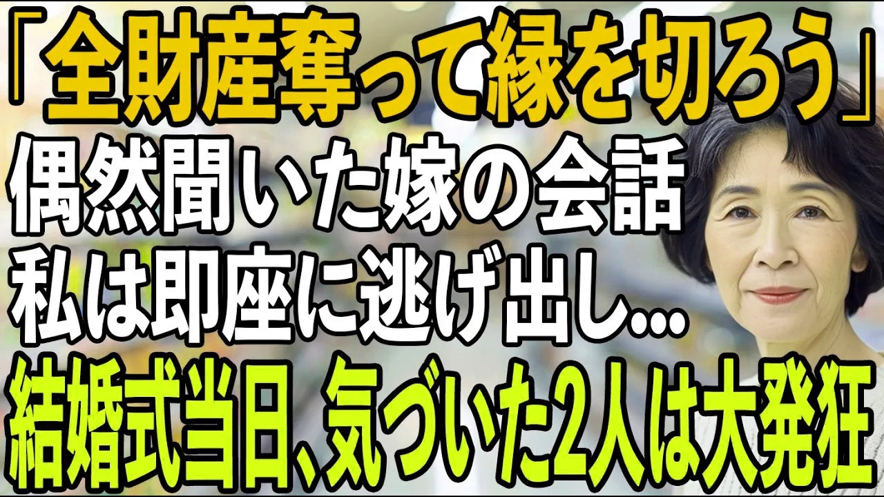 「全財産奪って縁を切ろう」偶然買い物中に息子夫婦の衝撃会話を聞いてしまった私...すぐに逃げ出し、弁護士の元へ