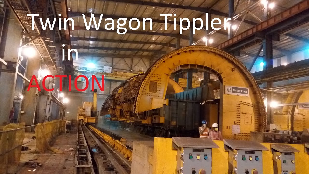 Wagon Tippler in Operation | Material Unloading in Steel Plant