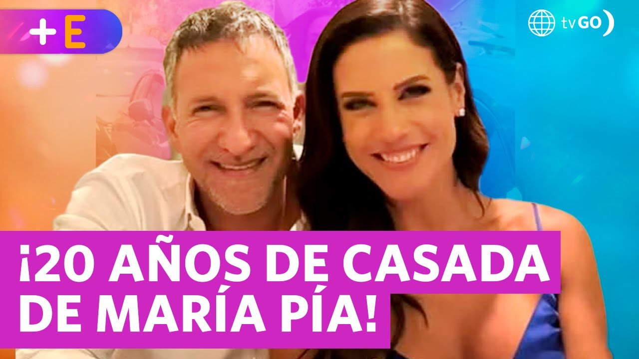 María Pía Copello celebró dos décadas de matrimonio | Más Espectáculos (HOY)