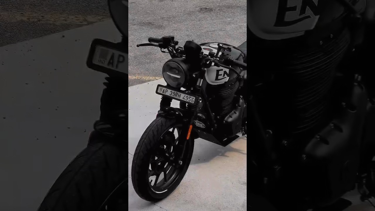 Hunter 350 modified into Cafe Racer #royalenfield #hunter350 #shorts #hunter #caferacer