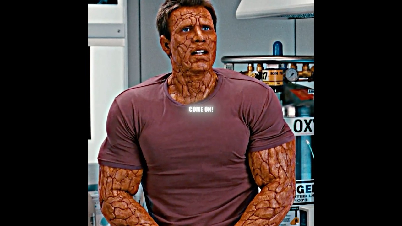 🔥 It seems Johnny is really afraid of becoming a stone man forever!! 😂 #mcu #marvel #fantasticfour