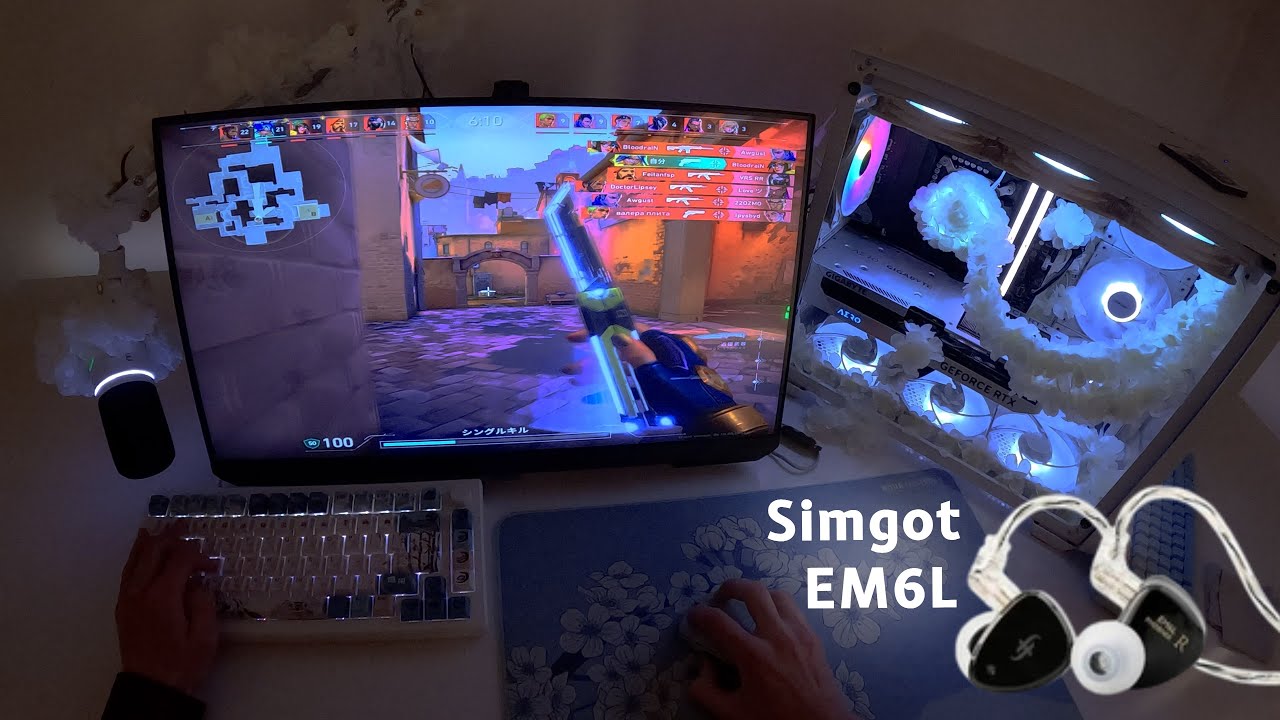 Valorant POV ASMR ♡  //  Simgot EM6L