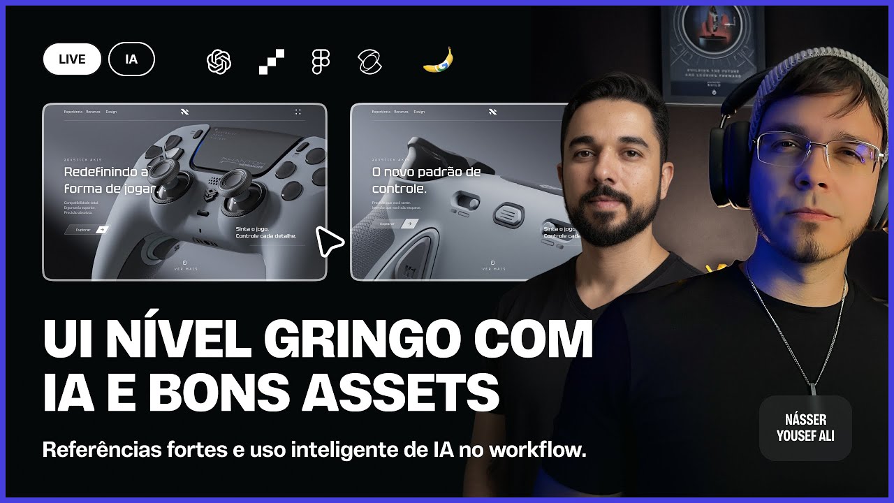 UI nível gringo com IA e bons assets
