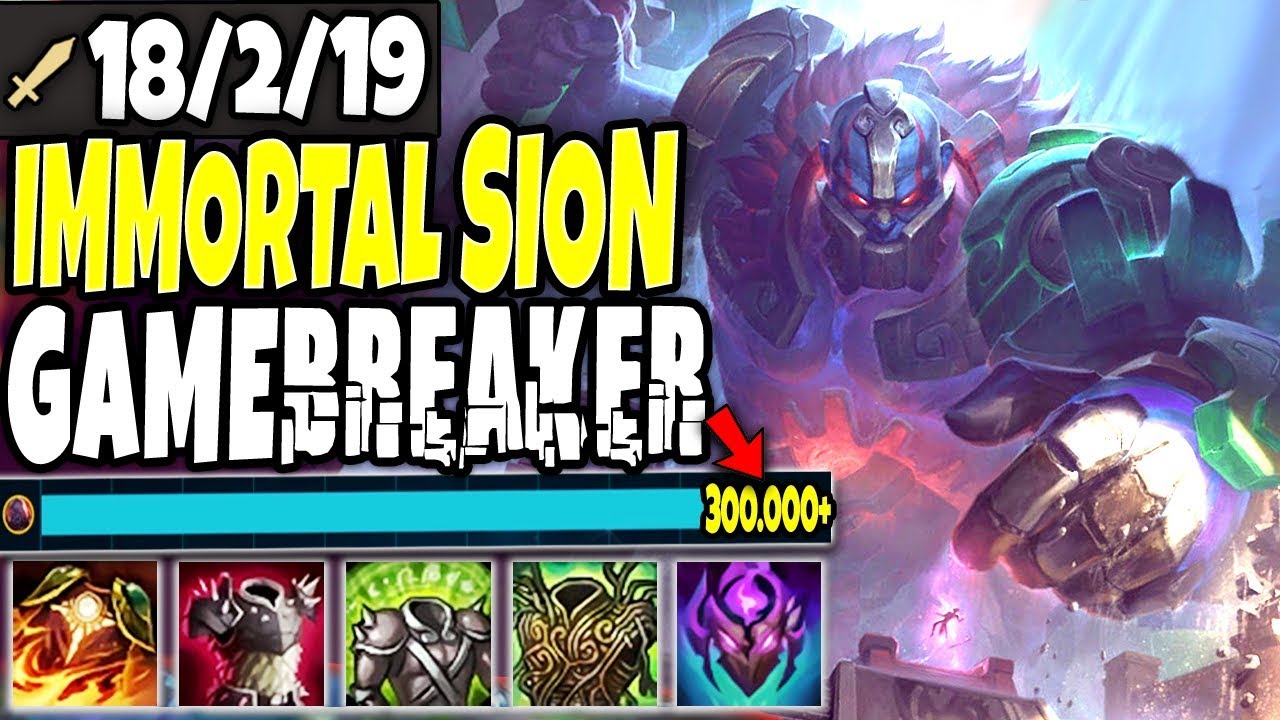 IMMORTAL WORLDBREAKER SION 300.000+ DMG 🔥 Best Sion Season 10 Build - LoL New Sion Skin s10 Gameplay