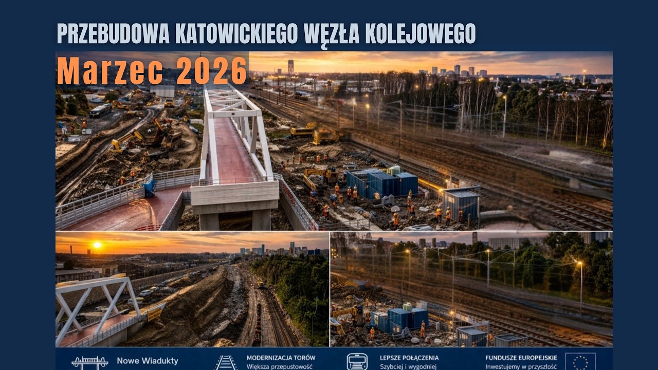 Przebudowa Katowickiego Węzła Kolejowego Marzec 2026