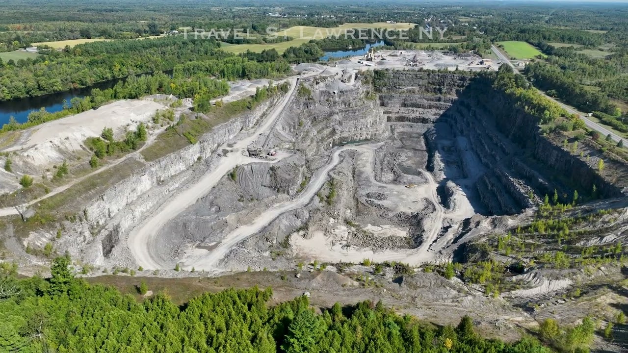 Barrett Quarry is between Norwood and Norfolk, NY in St. Lawrence County.