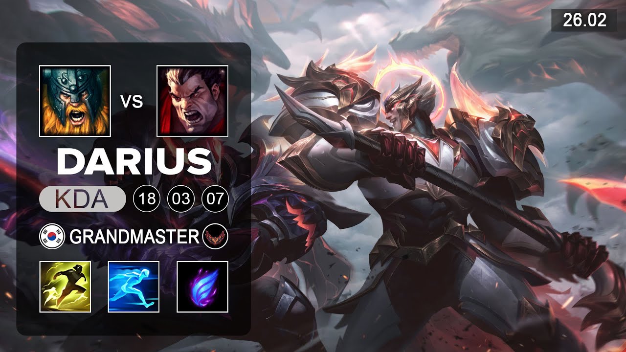 Darius vs Olaf Top - KR Grandmaster - Patch 26.02 Season 16