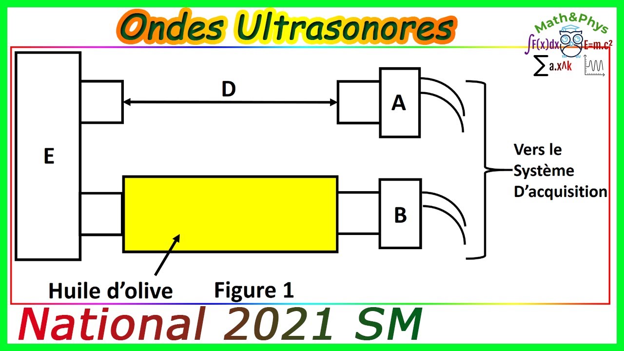Examen National 2021 SM - Ondes Ultrasonores - Ondes Mécaniques Progressives Périodiques
