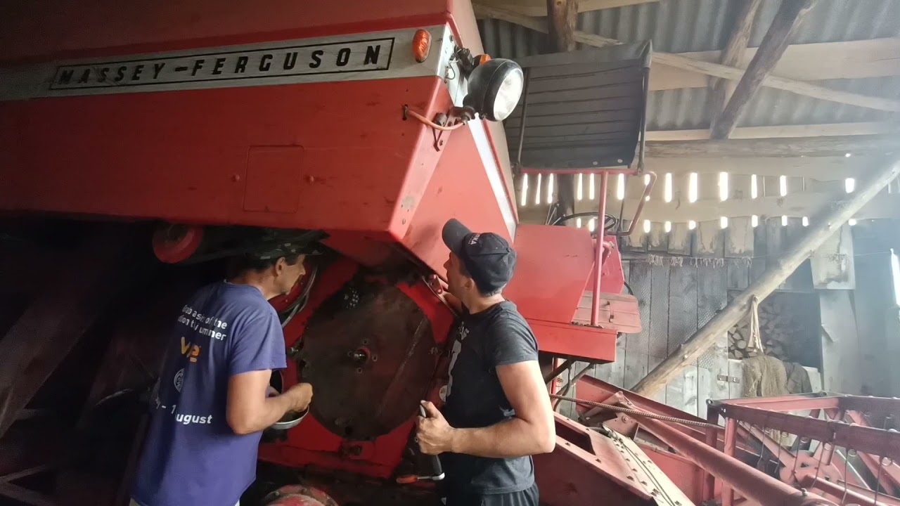 Ремонт та регулювання барабана комбайна Massey Ferguson 186