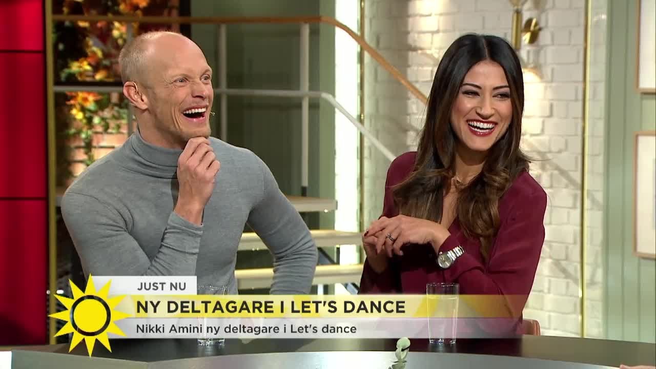 Nikki Amini ny deltagare i Let's dance - nobbade sin egen br&ouml;llopsvals - Nyhetsmorgon (TV4)