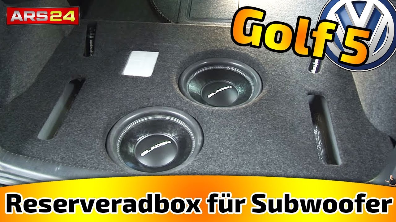 Golf 5 Reserverad-Subwoofer Kiste im Kofferraum selber bauen | ARS24