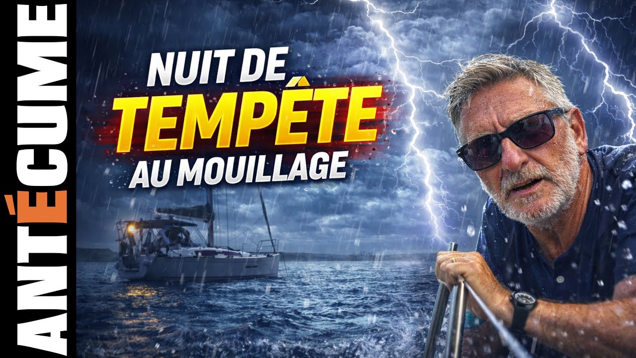 ⛵️orages et tempêtes au mouillage, ce n’est jamais un moment agréable