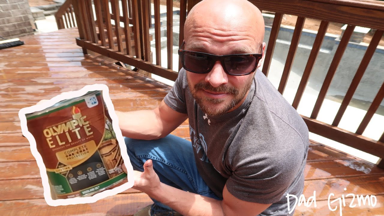How to Stain a Deck | Olympic Elite Deck Stain Review