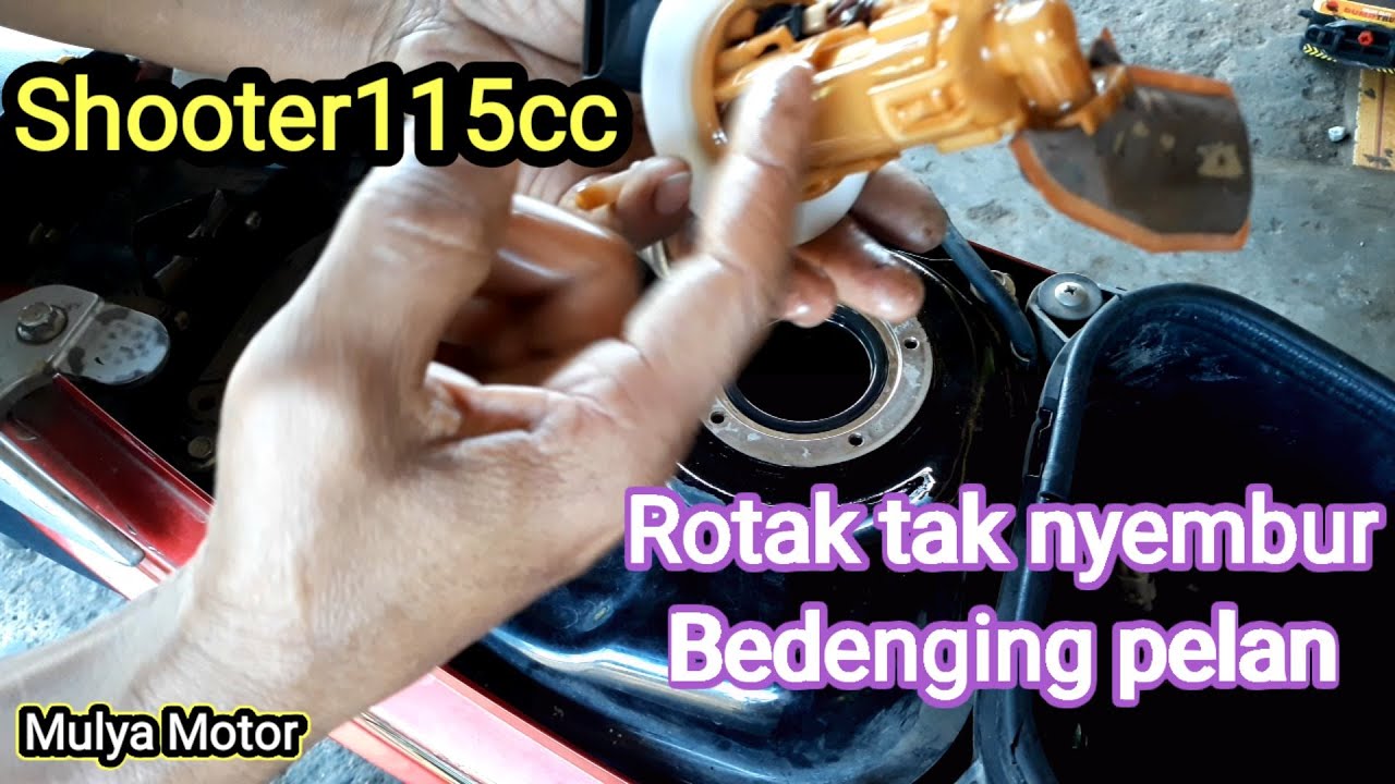 Rotak Suzuki Shooter berdenging pelan dan tak nyembur.